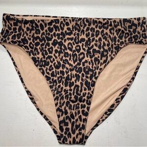 Victoria’s Secret Leopard Print High-Waisted Bikini Bottoms